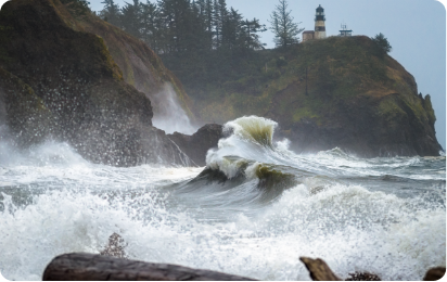 Ilwaco Page Image of the Ocean