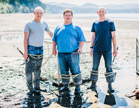 Photo of locals in Pacific County on shellfish farm
