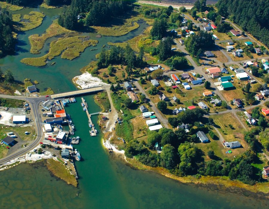 An image of an areal view of Bay Center.